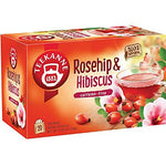 Teekanne Tea, Rose Hip & Hibiscus Flowers, 20 - Teabags, 2.12 Ounce, (Pack of 5)