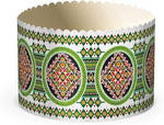Panettone Mold for Easter "vyshyvanka" No. 2 (130/85). Set of 10