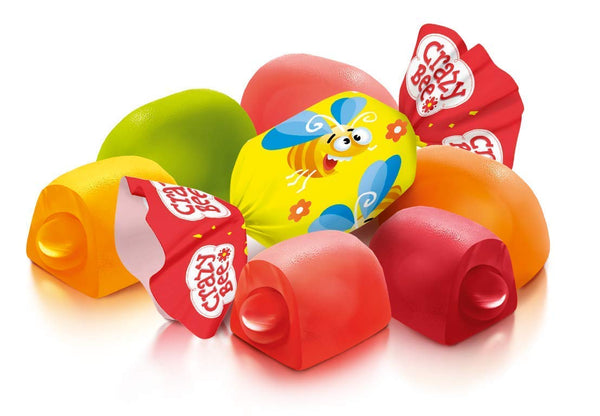 Roshen Crazy Bee Jelly Candy with Fruity Filling, Made with 6 Fruit Juices, Kosher, Halal 2.2lb/1kg