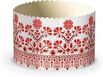 Easter bread baking paper forms "vyshyvanka" No. 5 (130/85). Set of 50