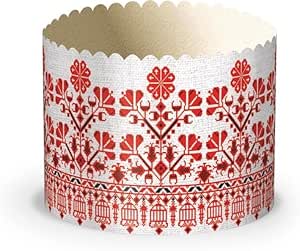 Paper baking pan for Easter Vyshyvanka No. 5 (110/85). Set of 50