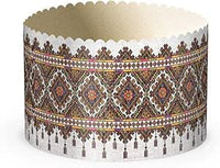 Panettone Mold for Easter "vyshyvanka" No. 1 (150/100). Set of 10