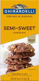 Ghirardelli Chocolate Baking Bar, Semi-Sweet Chocolate, 4-Ounce Bars (Pack of 6)