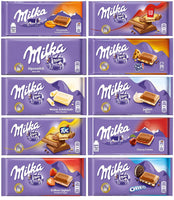 Milka Assorted Chocolates Variety Pack of 8 Bars (Bundle #2)