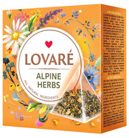 Lovare Alpine Herbs Tea – Herbal Fruit Blend with Lemongrass, Chamomile Flowers