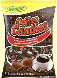 Woogie Coffee Candies - Bonbons with Coffee Filling - 150 g , bag , pask of 1