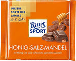 Ritter Sport Ritter Sport Honey & Salt Almonds Chocolate Bar 100g (11-pack) Honig-Salz-Mandel