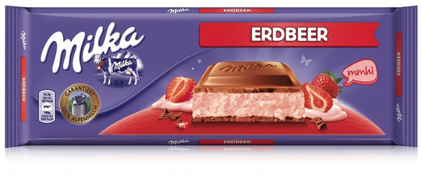 Milka Strawberry Chocolate Bar