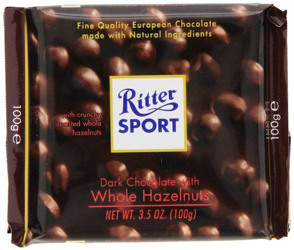 Ritter Sport Dark Chocolate Whole Nuts 100g (10-pack)