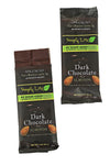 Simply Lite Low Carb Dark Chocolate with Almonds, 45% Cacao, 3-Ounce Bars (Pack of 9)
