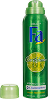 Fa Deodorant 5 Ounce Spray Caribbean Lemon (Green) (150ml)