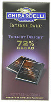 Ghirardelli Intense 72% Dark Bar, Twilight Delight, 3.5 Ounce (Pack of 12)