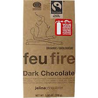 Jelina Chocolatier Organic Fire Feu 72% Dark Chocolate Bar - 8 count
