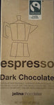 Jelina's 72% Dark Chocolate Espresso Bar 3.35oz (8-pack)