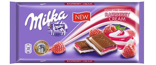 Milka Raspberry Chocolate Bar 100g (10-pack)